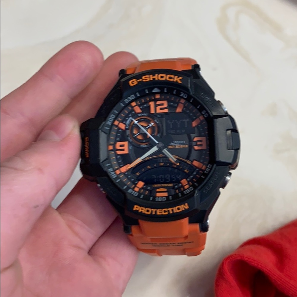A gently used g shock watch